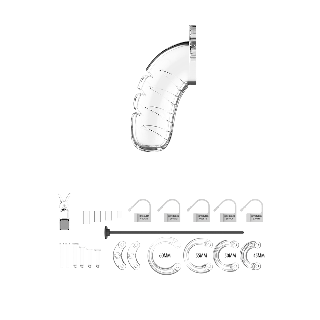 Model 16 Chastity Cock Cage with Urethral Sounding - 4.5 / 11,5 cm 3