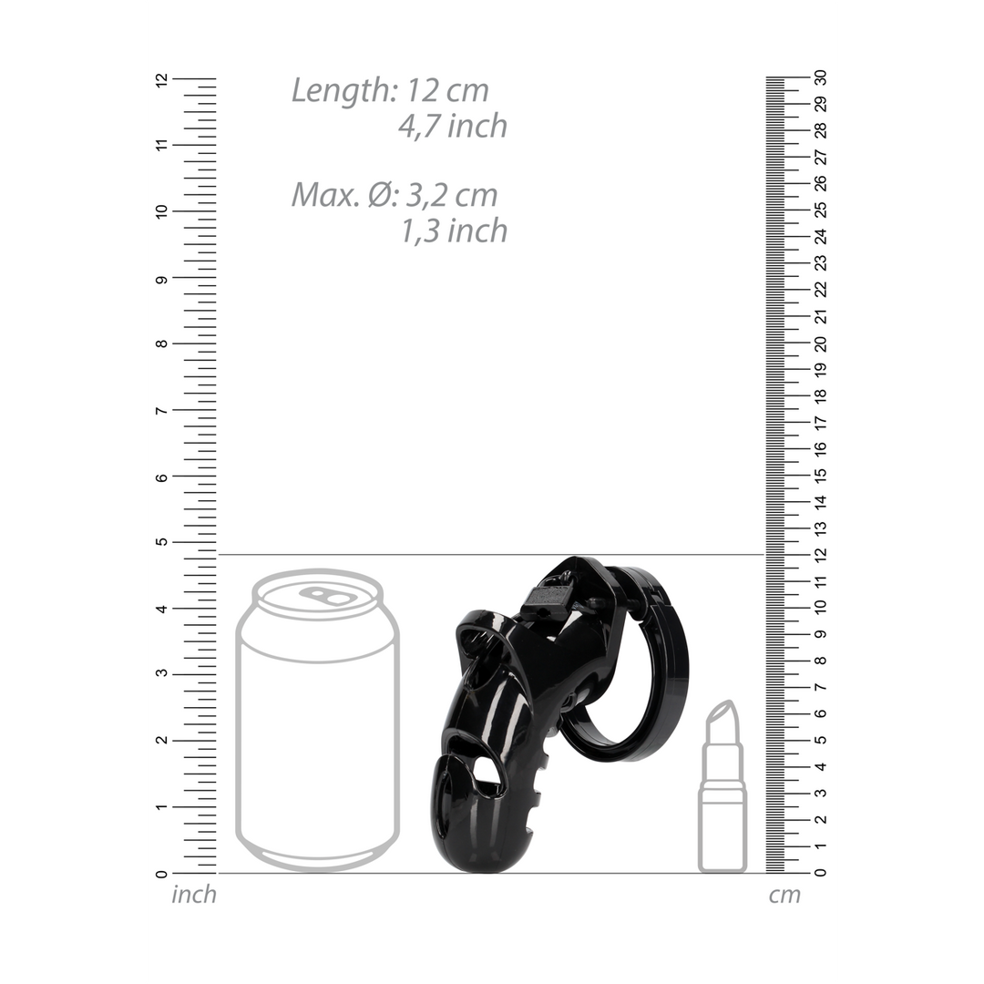Model 26 - Chastity Cage - 4.5'' / 11,5 cm - Black 6