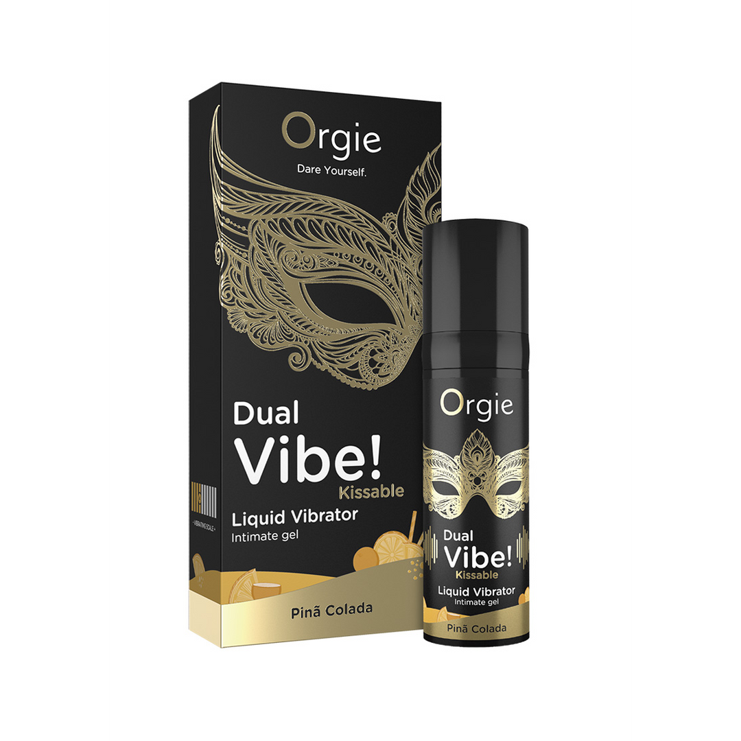Dual Vibe! Kissable Liquid Vibrator - Pina Colada - 0.5 fl oz / 15 ml 2