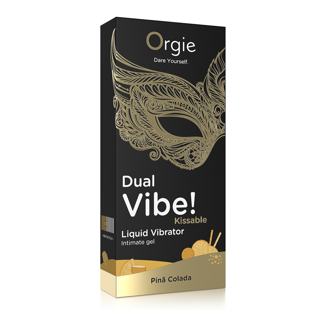Dual Vibe! Kissable Liquid Vibrator - Pina Colada - 0.5 fl oz / 15 ml 3