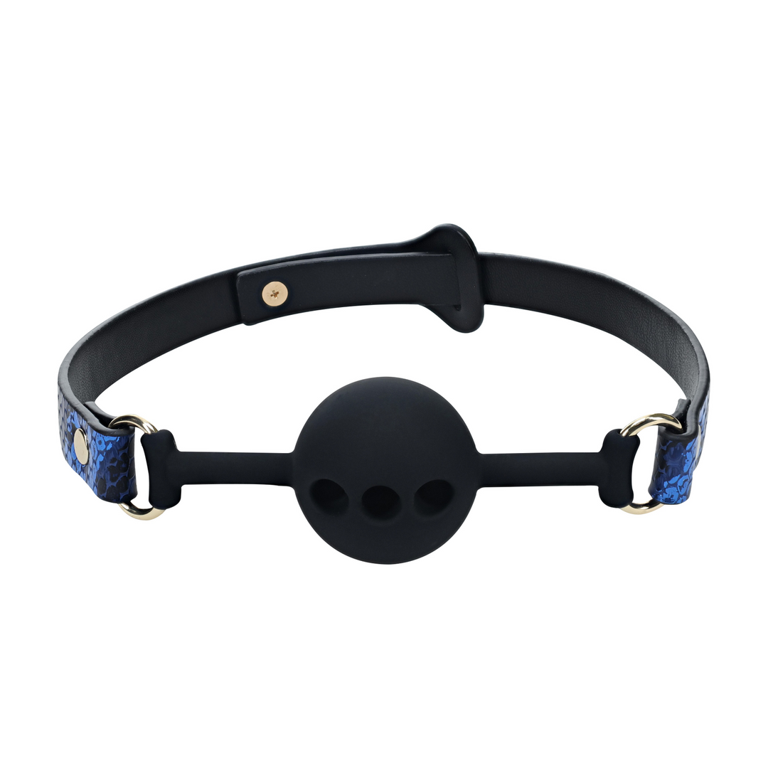 Florence Collection - Silicone Ball Gag - Blue 4