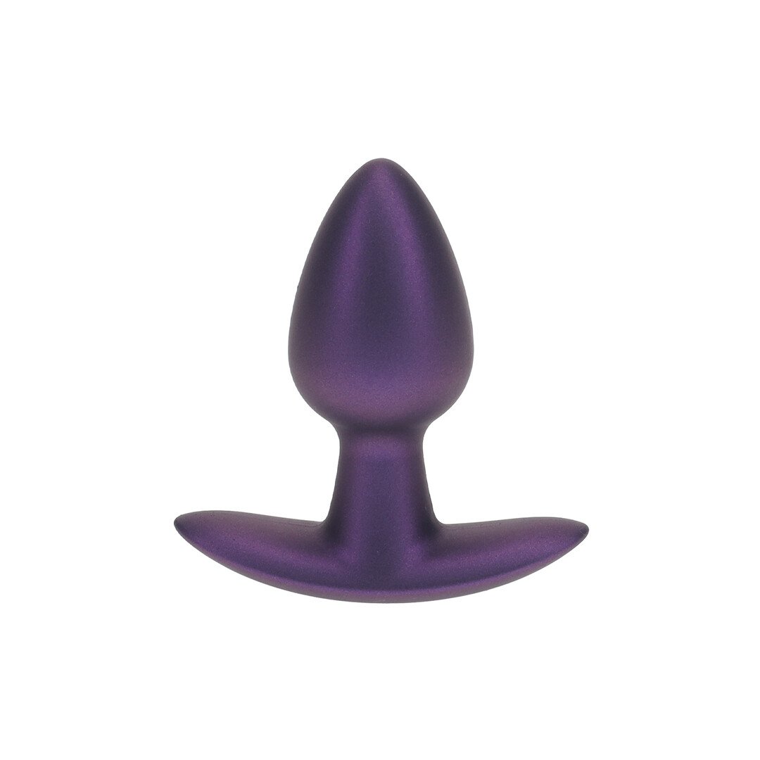 Smooth Silicone Anal Plug - Small - 2.6 / 6,5 cm - Metallic Purple