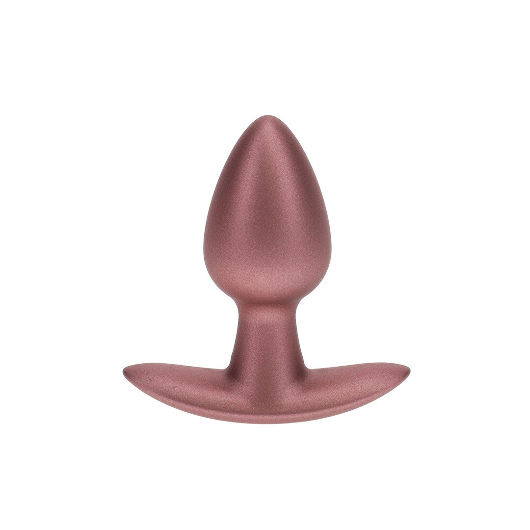 Smooth Silicone Anal Plug - Small - 2.6 / 6,5 cm - Rose Gold