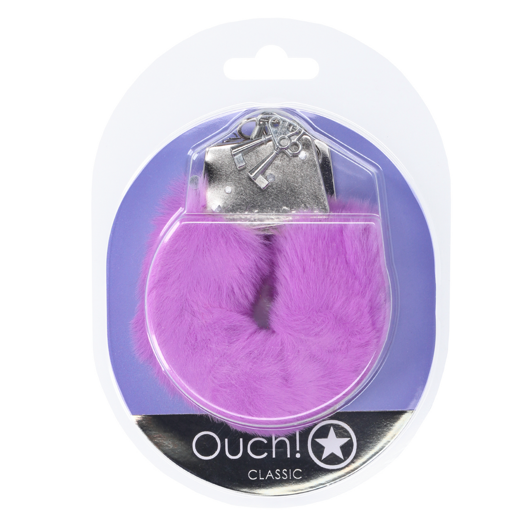 Classic Fluffy Handcuffs - Purple 2