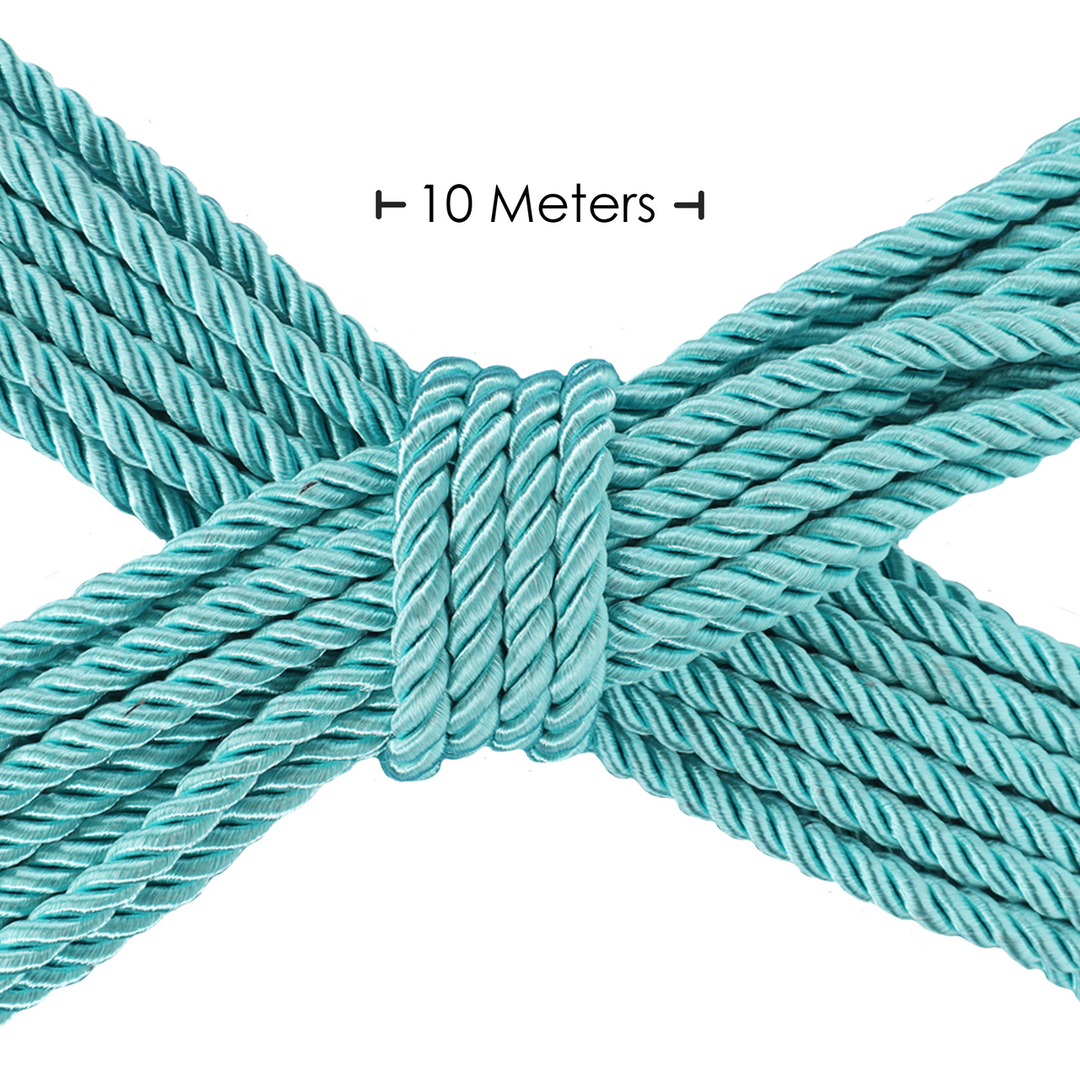 Polyester Bondage Rope - 32.8 ft / 10 m - Blue 2