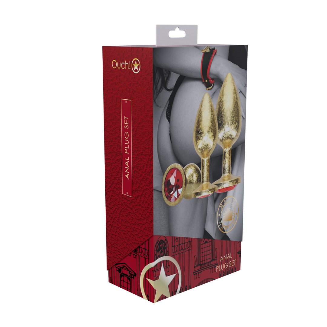 Milan Collection - Metal Anal Plug Set - Gold 2