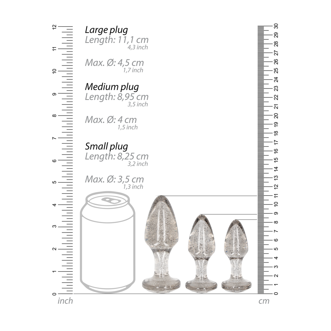 Acrylic Butt Plug Set 6