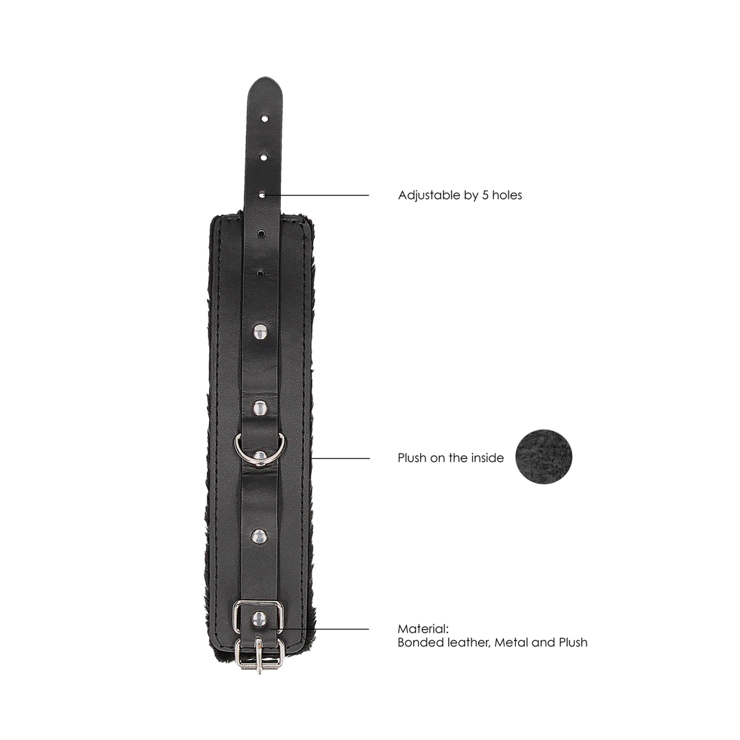 Plush Bonded Leather Hand Cuffs 6