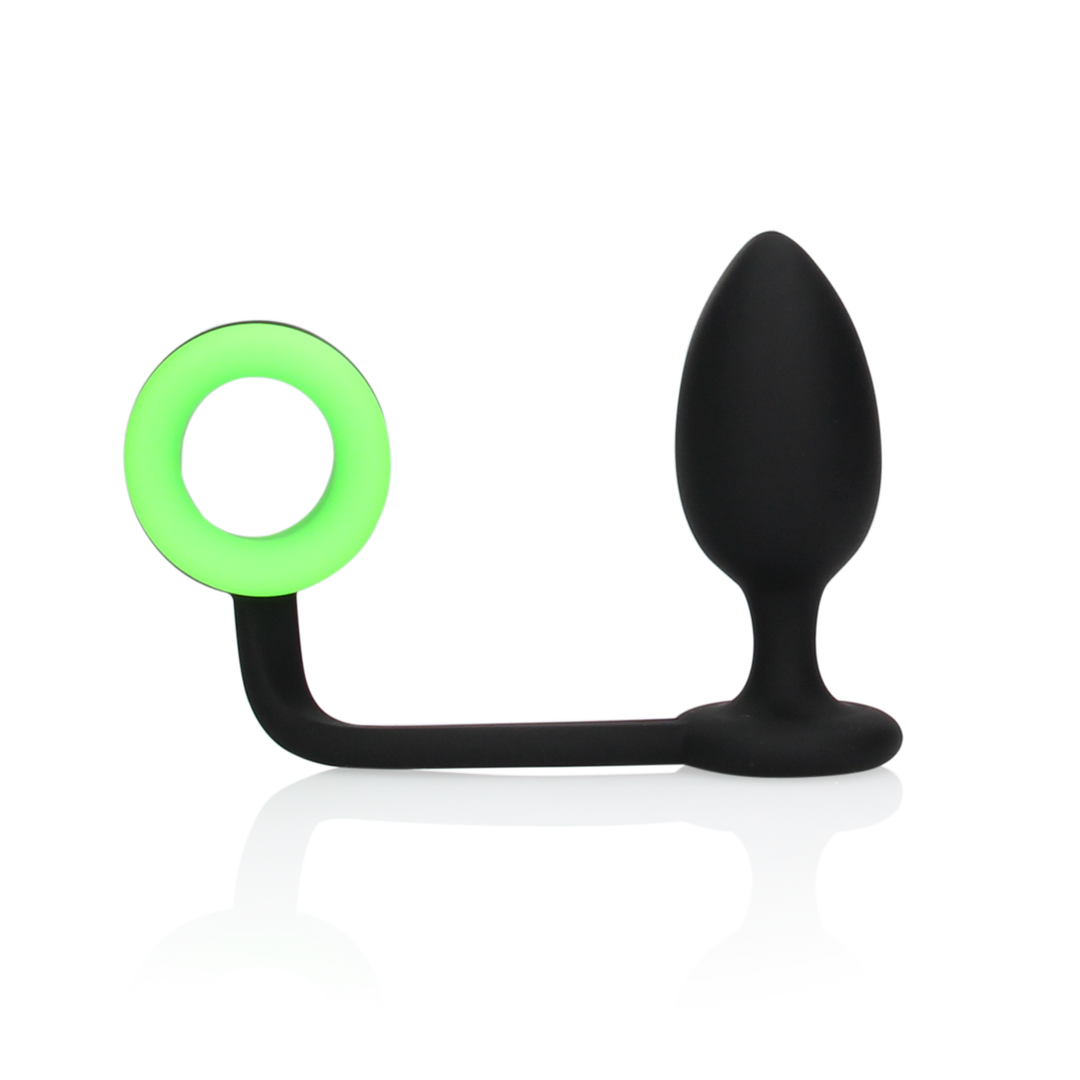 Butt Plug with Cockring - Glow in the Dark 4