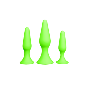 Butt Plug Set - Glow in the Dark