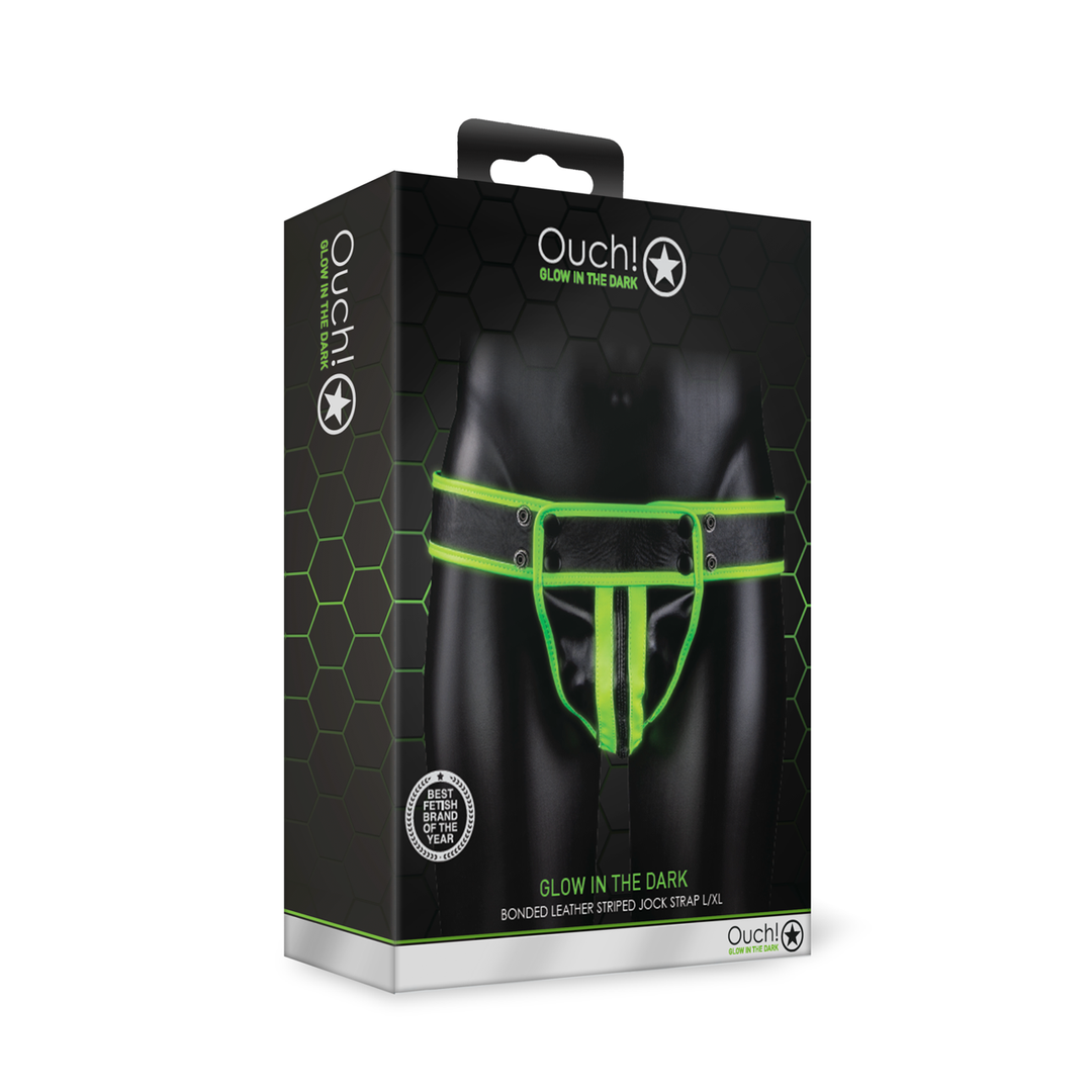 Striped Jockstrap - Glow in the Dark - L/XL 2