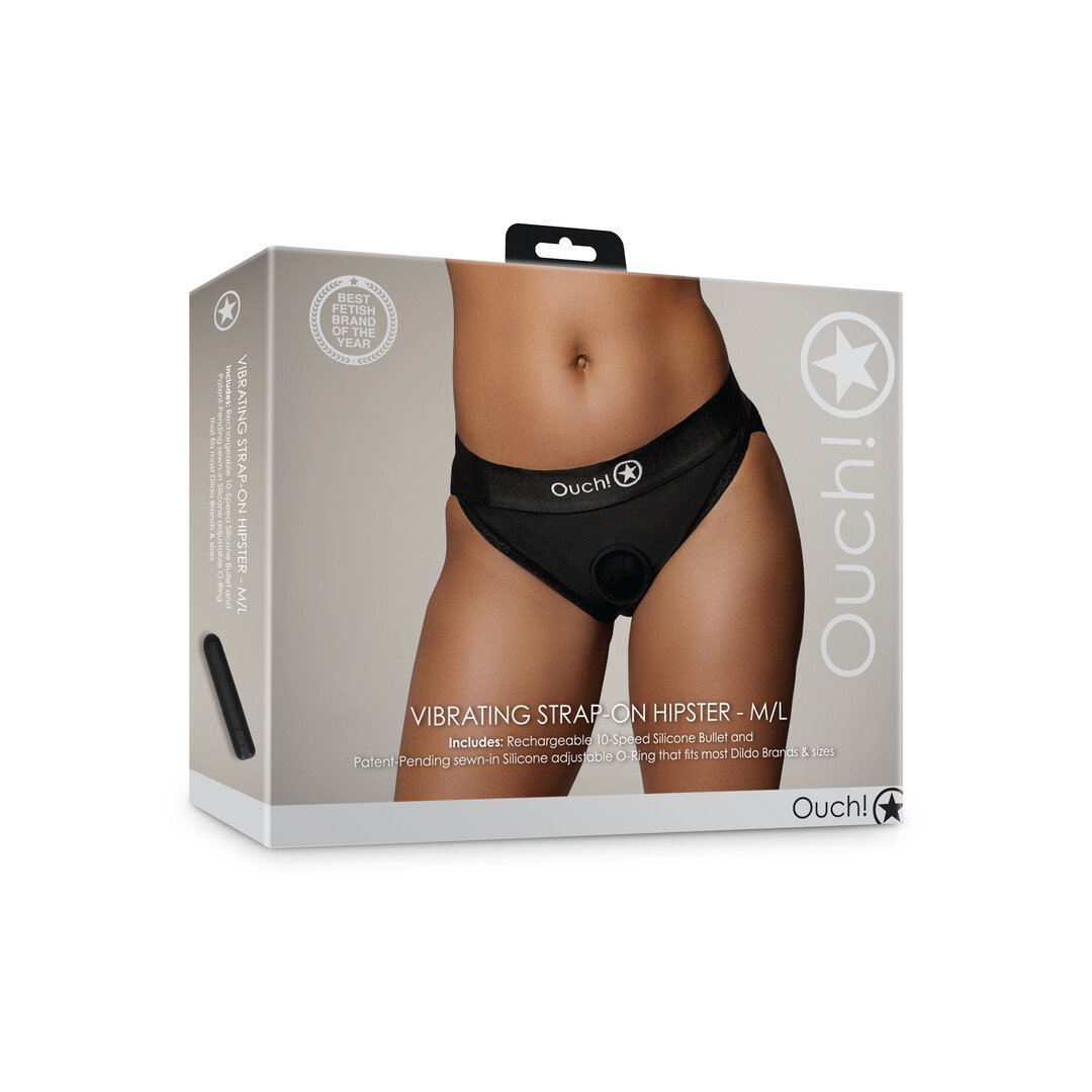 Vibrating Strap-on Hipster - M/L - Black 2