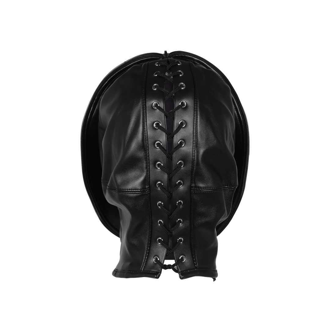 Zip-up Bondage Mask - Black 6