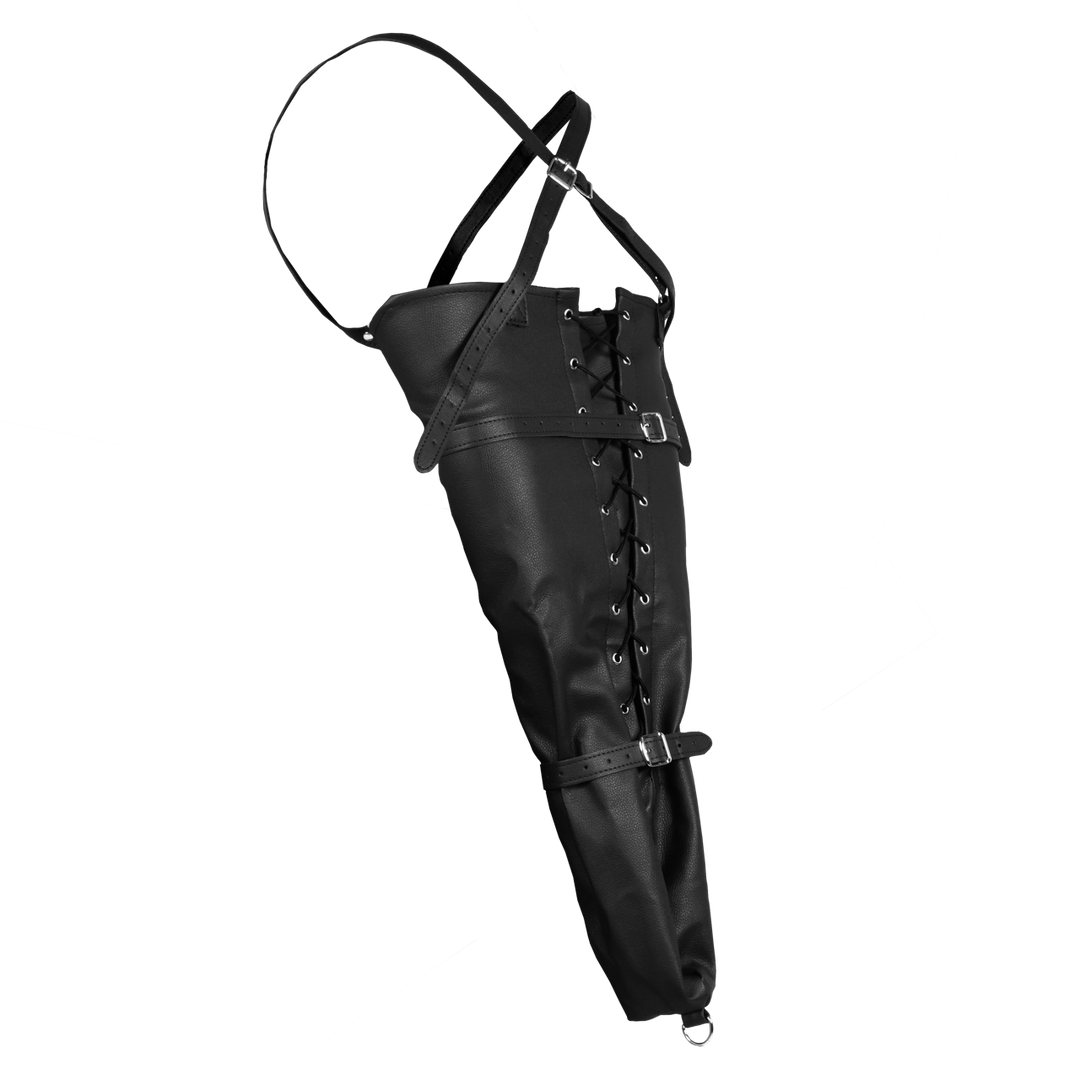 Lace-up Full Sleeve Arm Restraint - Black 4
