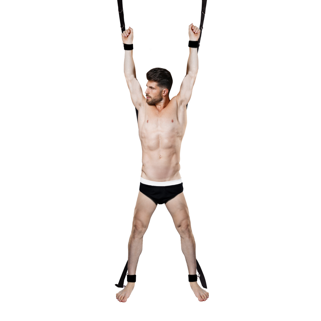 Over the Door Bondage Cross - Black 5