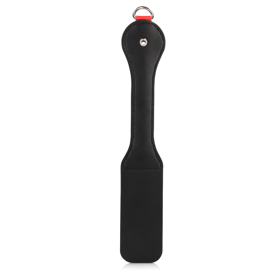 Hearts Paddle with Metal Anal Plug - Black 6