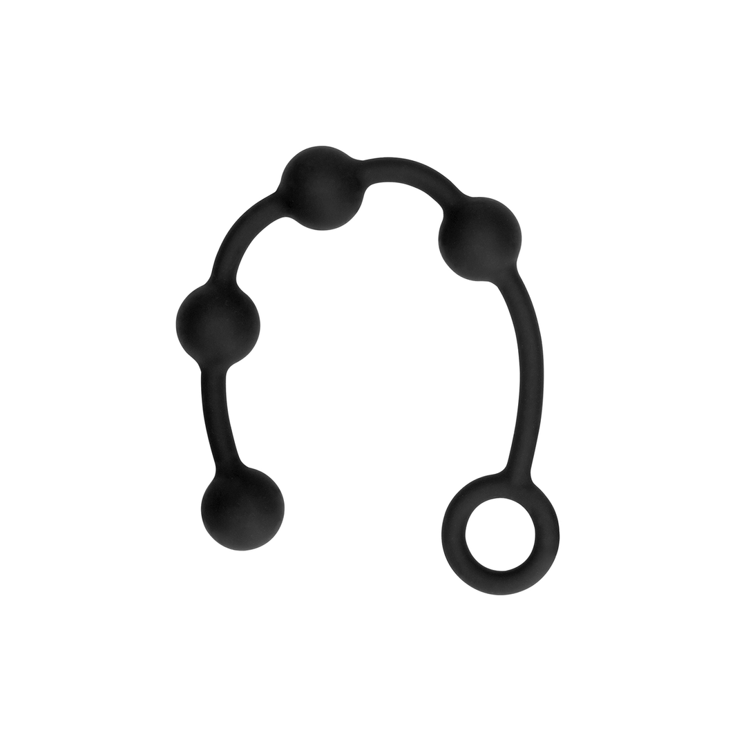 Silicone Anal Balls - Small - Black 4