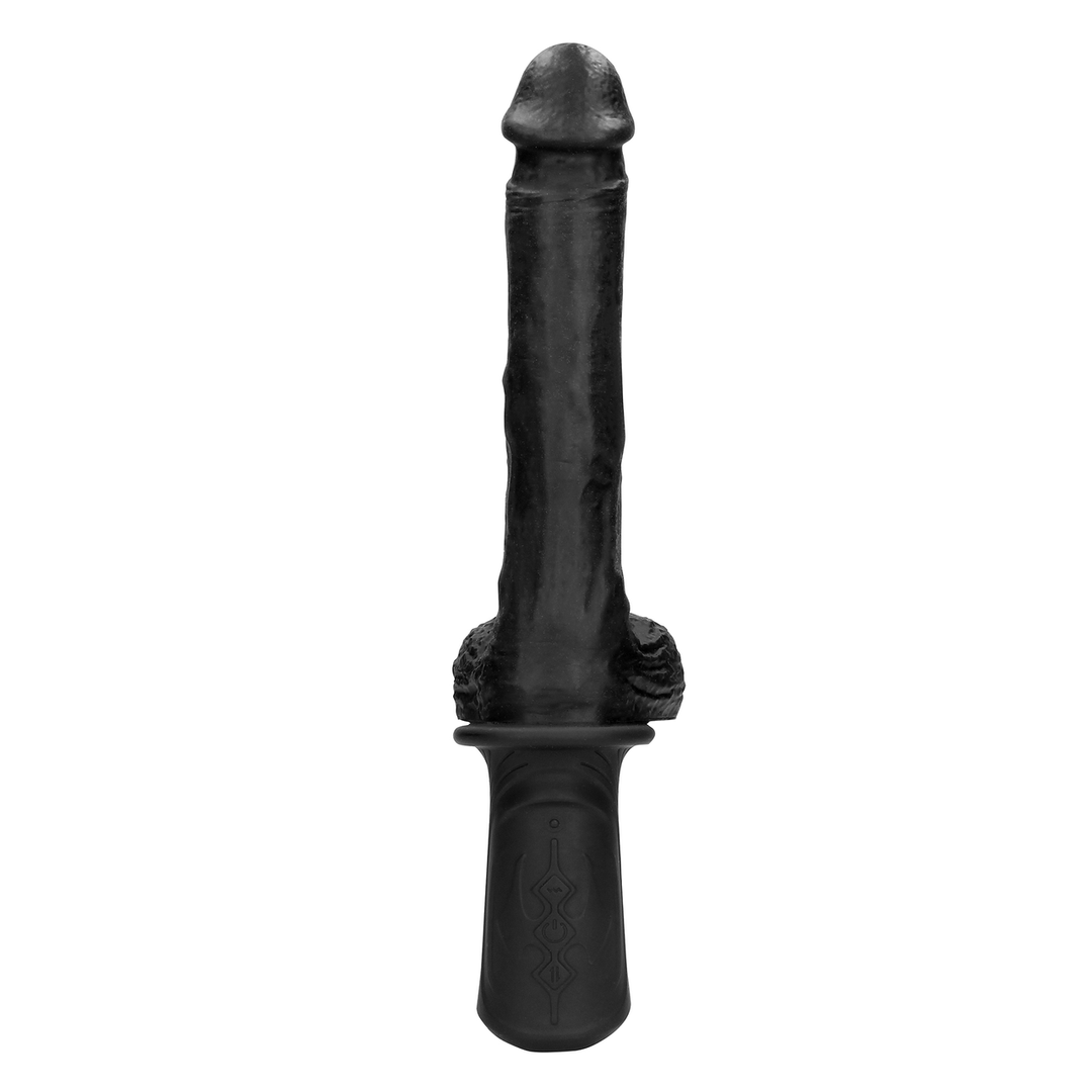 Hand Held Liquid Silicone Vibrating and Thrusting Sex Machine - Black 5