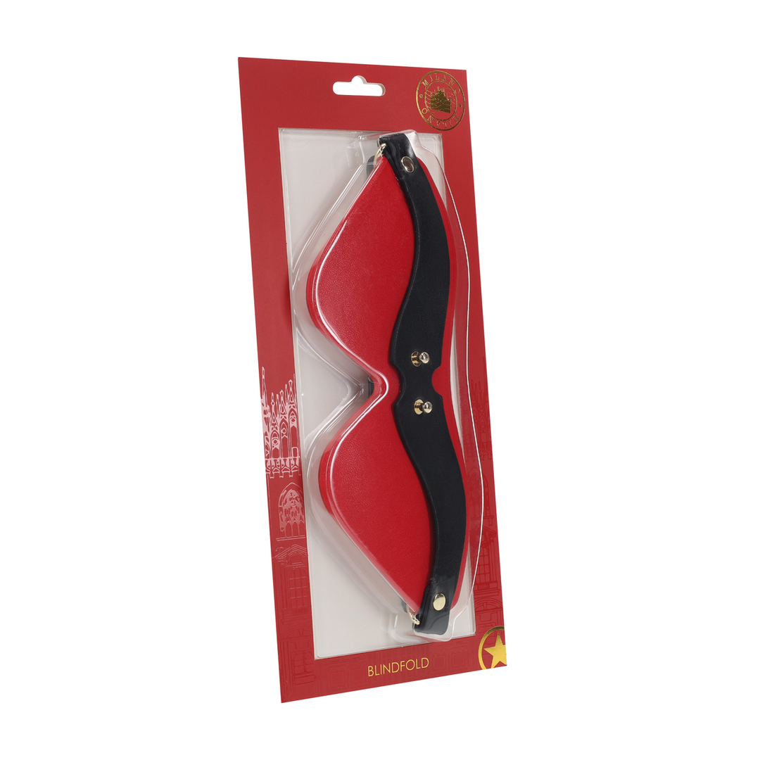 Milan Collection - Blindfold - Black/Red 2