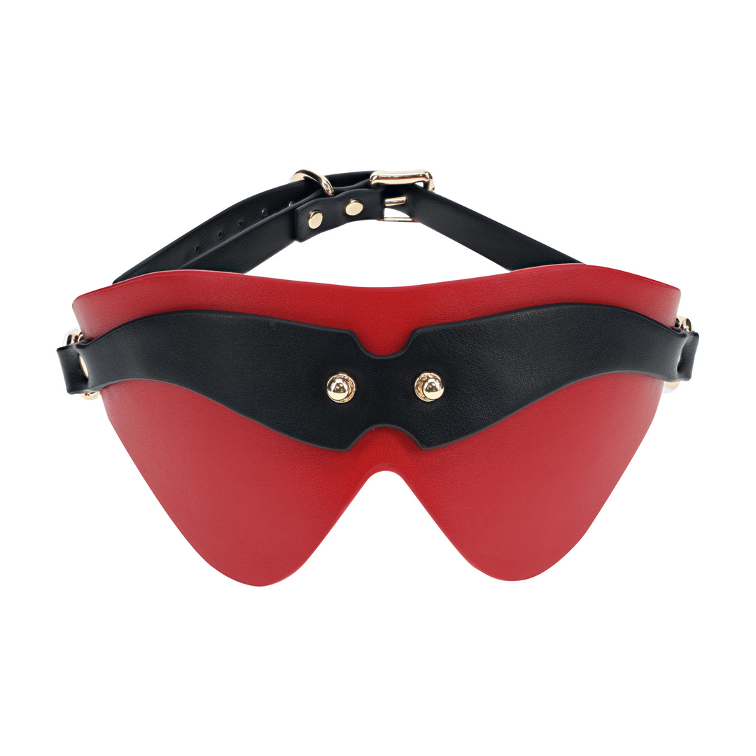 Milan Collection - Blindfold - Black/Red 5
