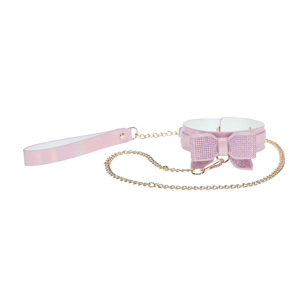 Paris Collection - Collar with Leash - Pink 4