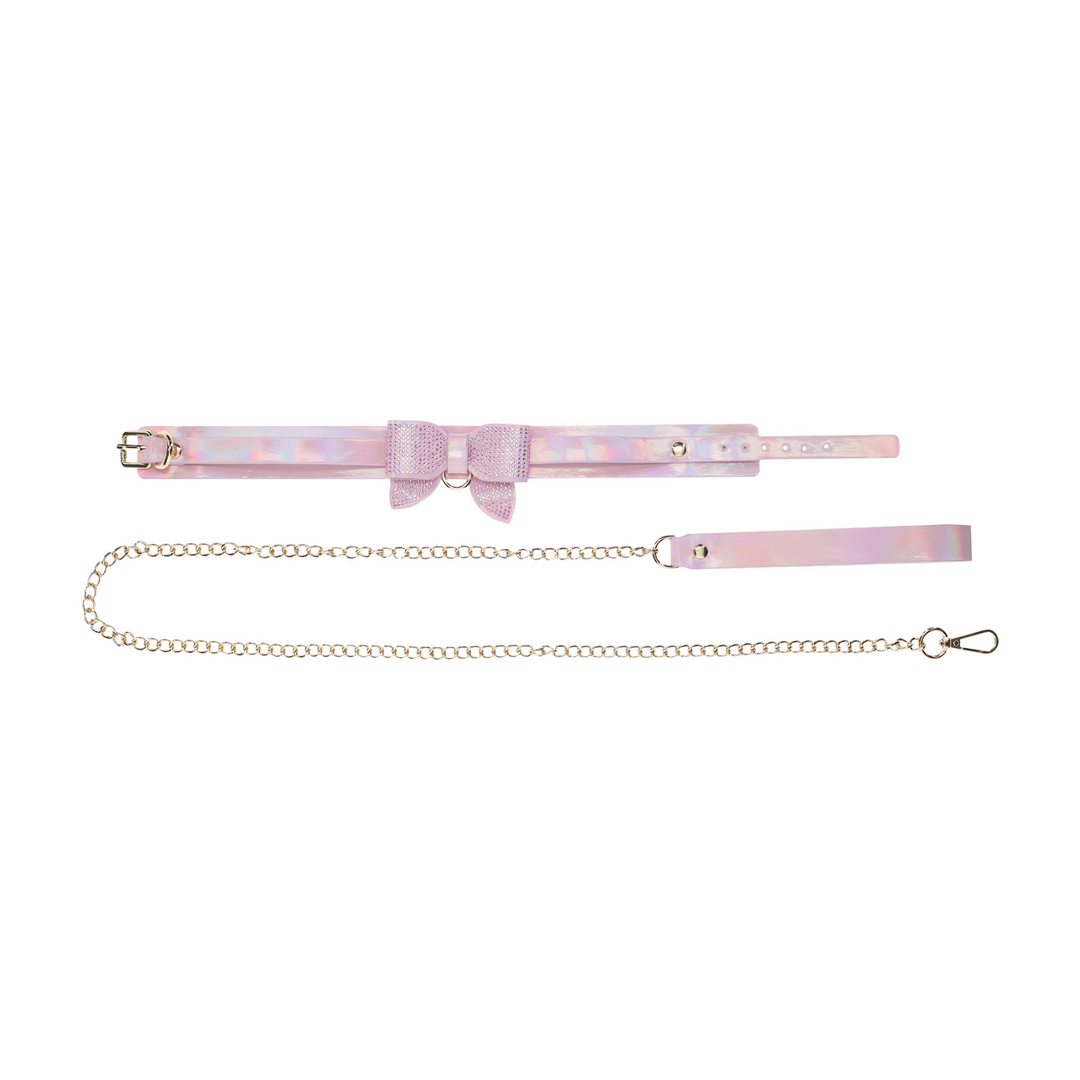 Paris Collection - Collar with Leash - Pink 5