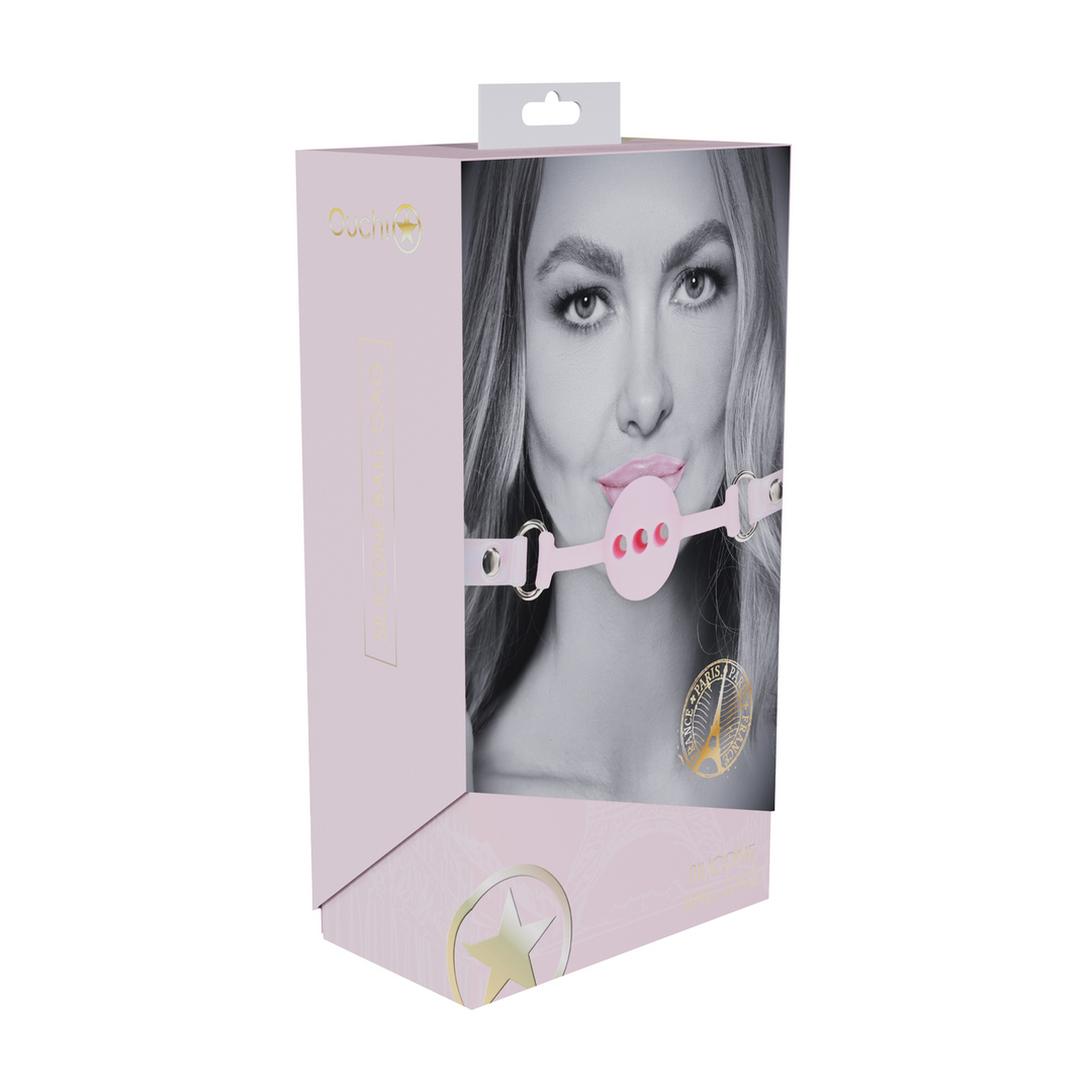 Paris Collection - Silicone Ball Gag - Pink 2