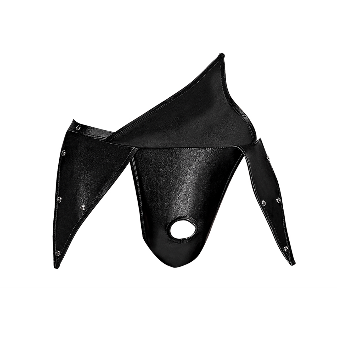 Eros - Gladiator Kilt Design with an Attached Thong - L/XL - Black 3