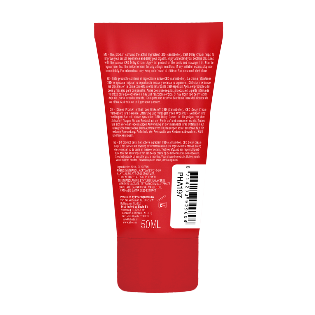 Original CBD from Amsterdam - Delay Cream - 2 fl oz / 50 ml 3