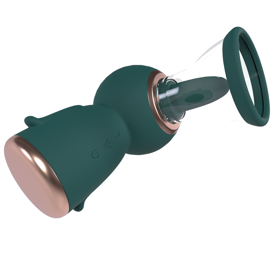 Exquisite - Rechargeable Vulva and Breast Pump - Forest Green 3