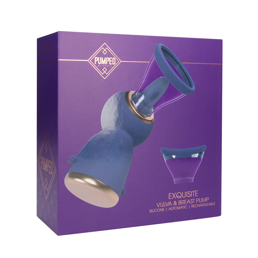 Exquisite - Rechargeable Vulva and Breast Pump - Purple 2