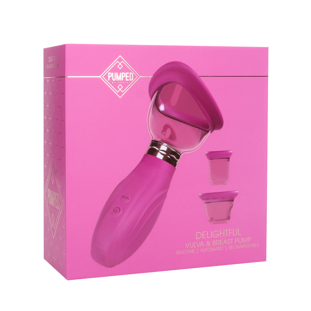 Delightful - Rechargeable Vulva and Breast Pump - Pink 2