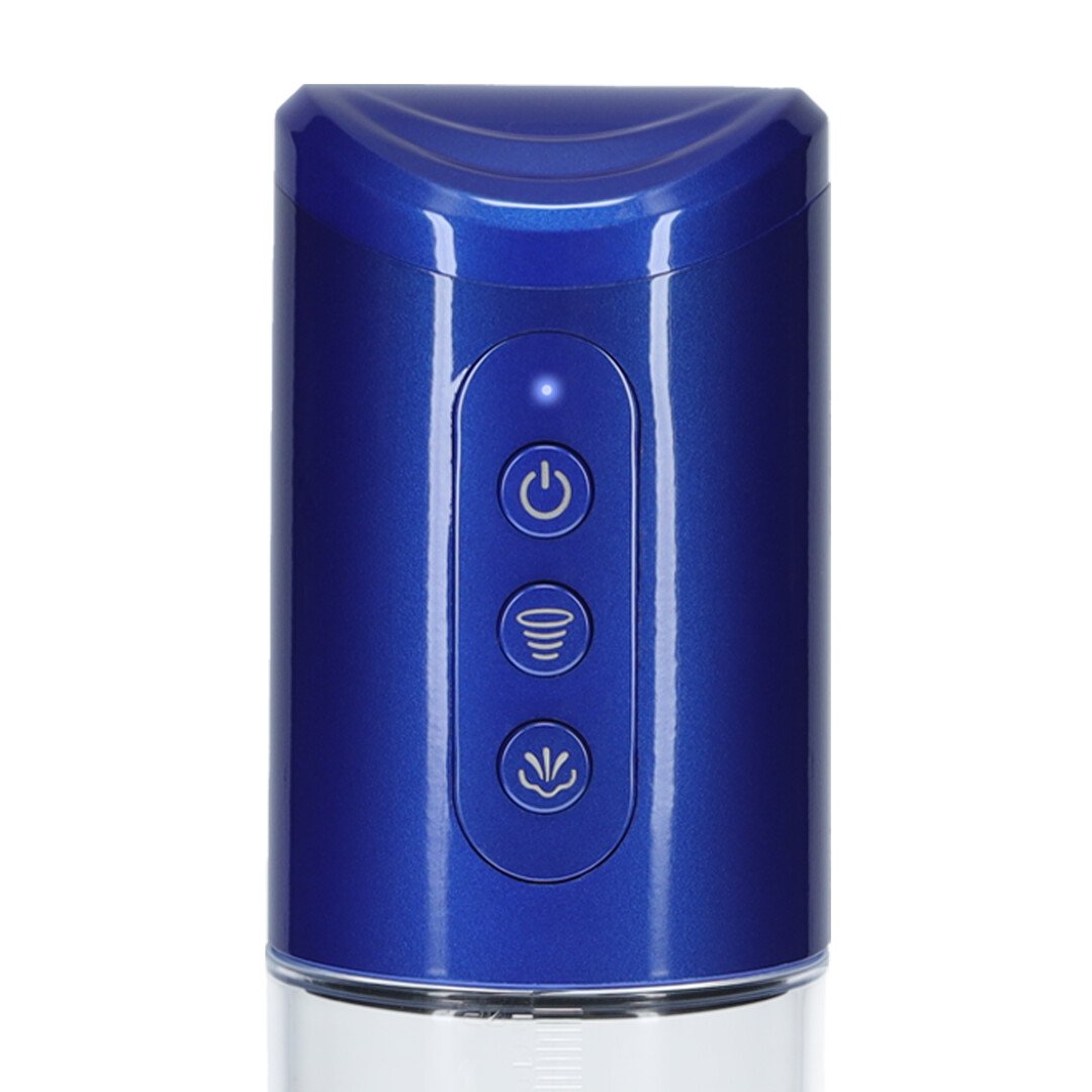HyperPump - Rechargeable Penis Pump - Metallic Blue 6