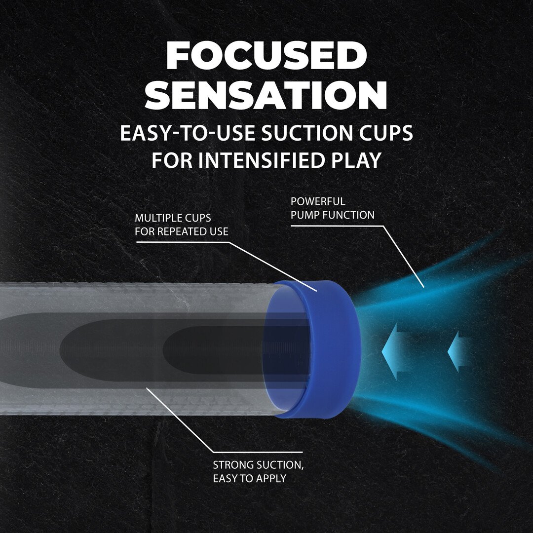 HyperPump - Rechargeable Penis Pump - Metallic Blue 4
