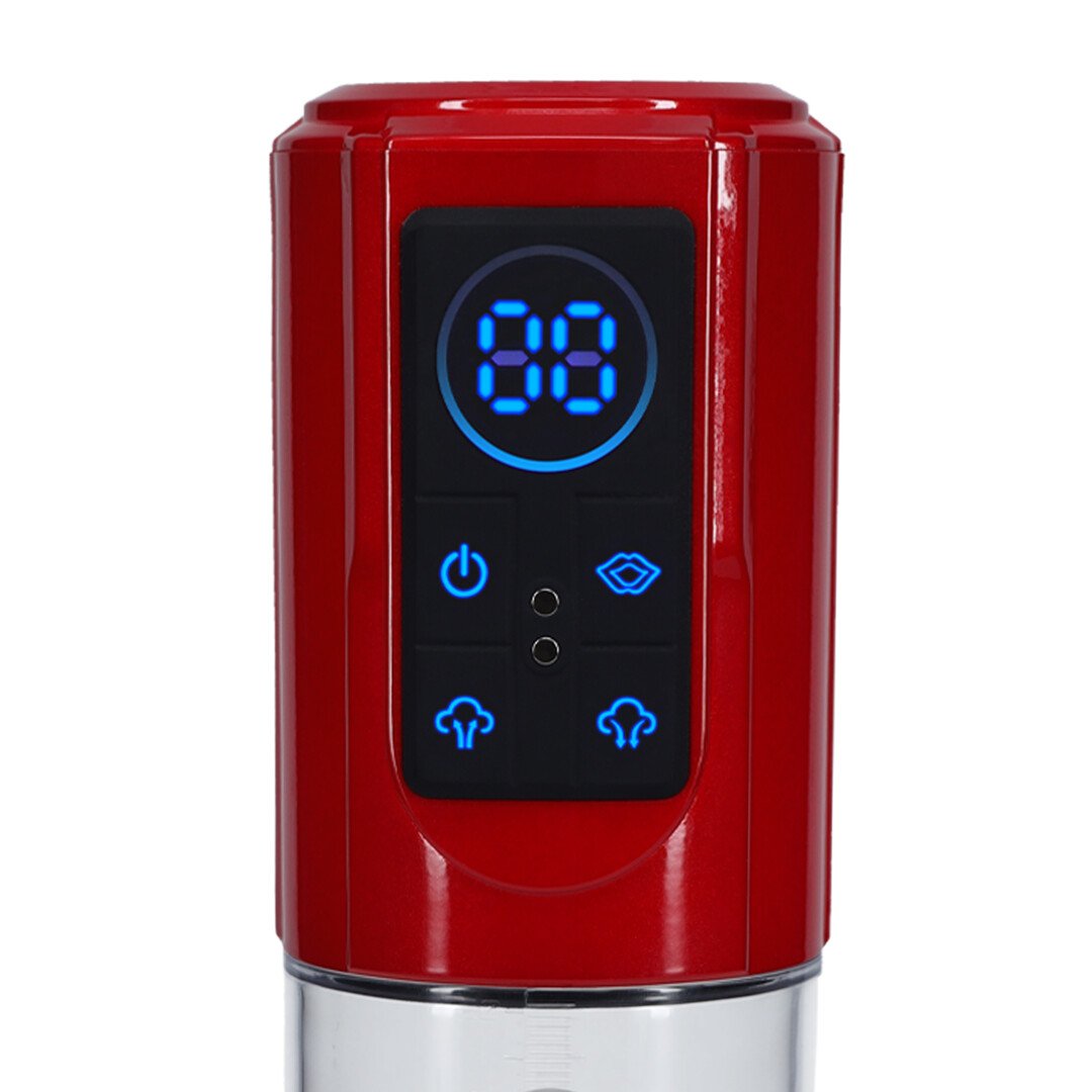 MegaLift - Automatic Waterproof Penis Pump - Metallic Red 6