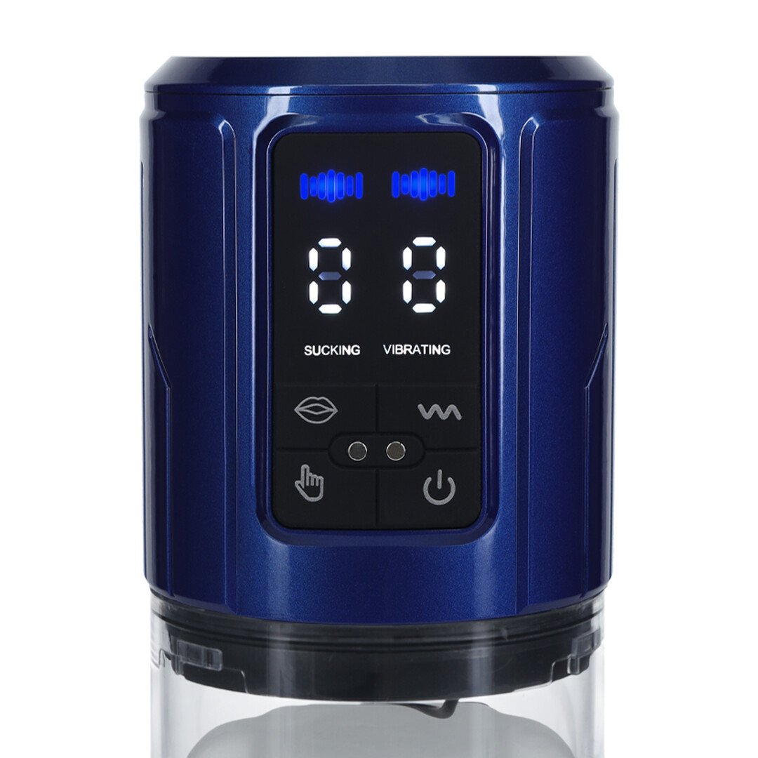 UltraLift - Automatic Waterproof Masturbator Pump - Metallic Blue 6
