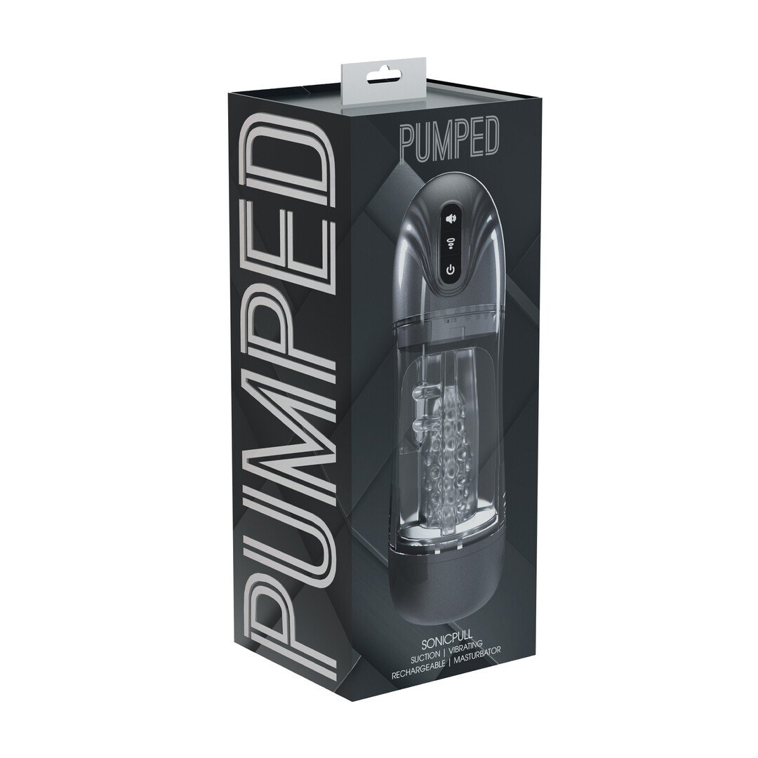 SonicPull - Suction and Vibration Masturbator Pump - Multimedia Enhanced - Gun Metal 2