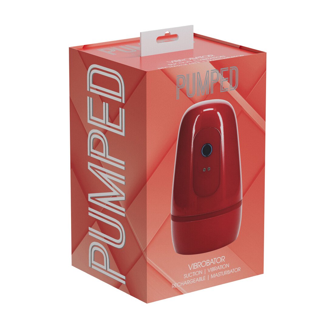 Pulsar - Negative Pressure Suction and Vibration Masturbator Pump - Metallic Red 2