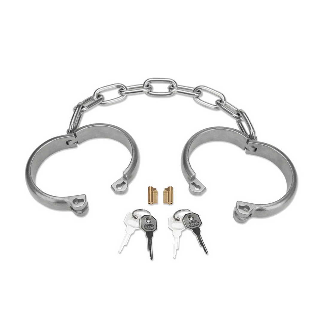 Heavy Duty Hand Cuffs - Silver 2
