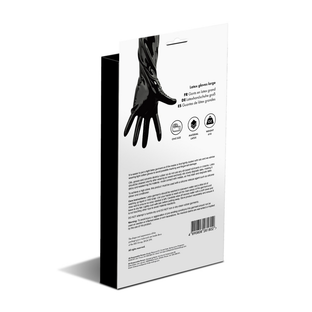 Latex Gloves - Large - Black 3