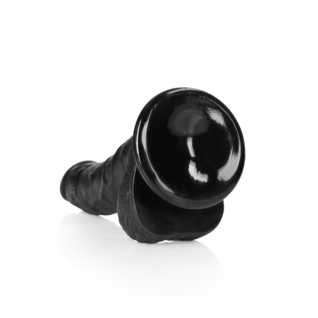 Curved Realistic Dildo with Balls and Suction Cup - 7 / 18 cm 5