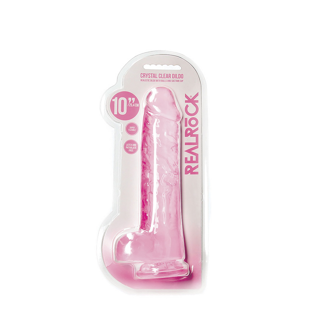 Realistic Dildo with Balls - 10 / 25,4 cm 2