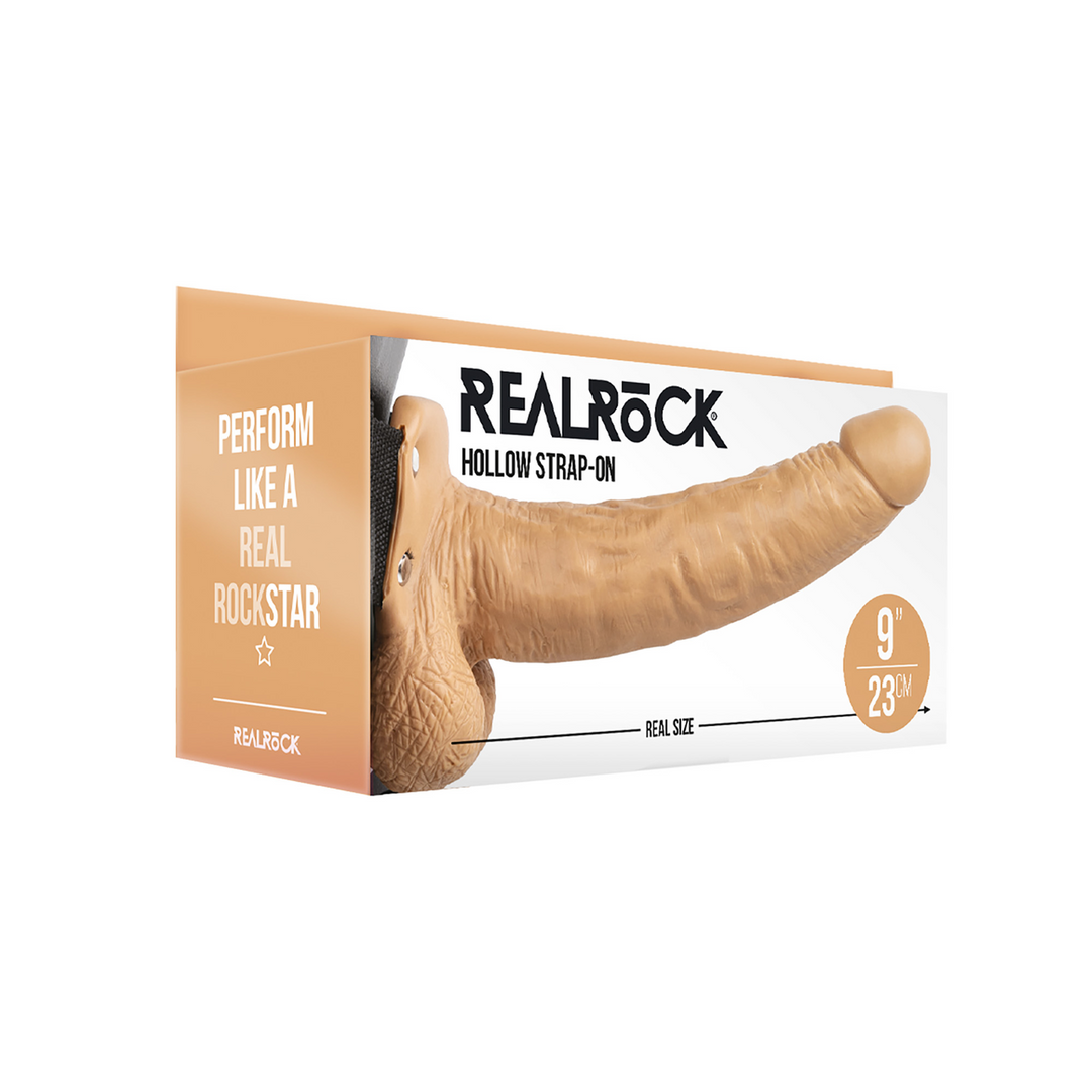 Hollow Strap-On with Balls - 9 / 23 cm 2