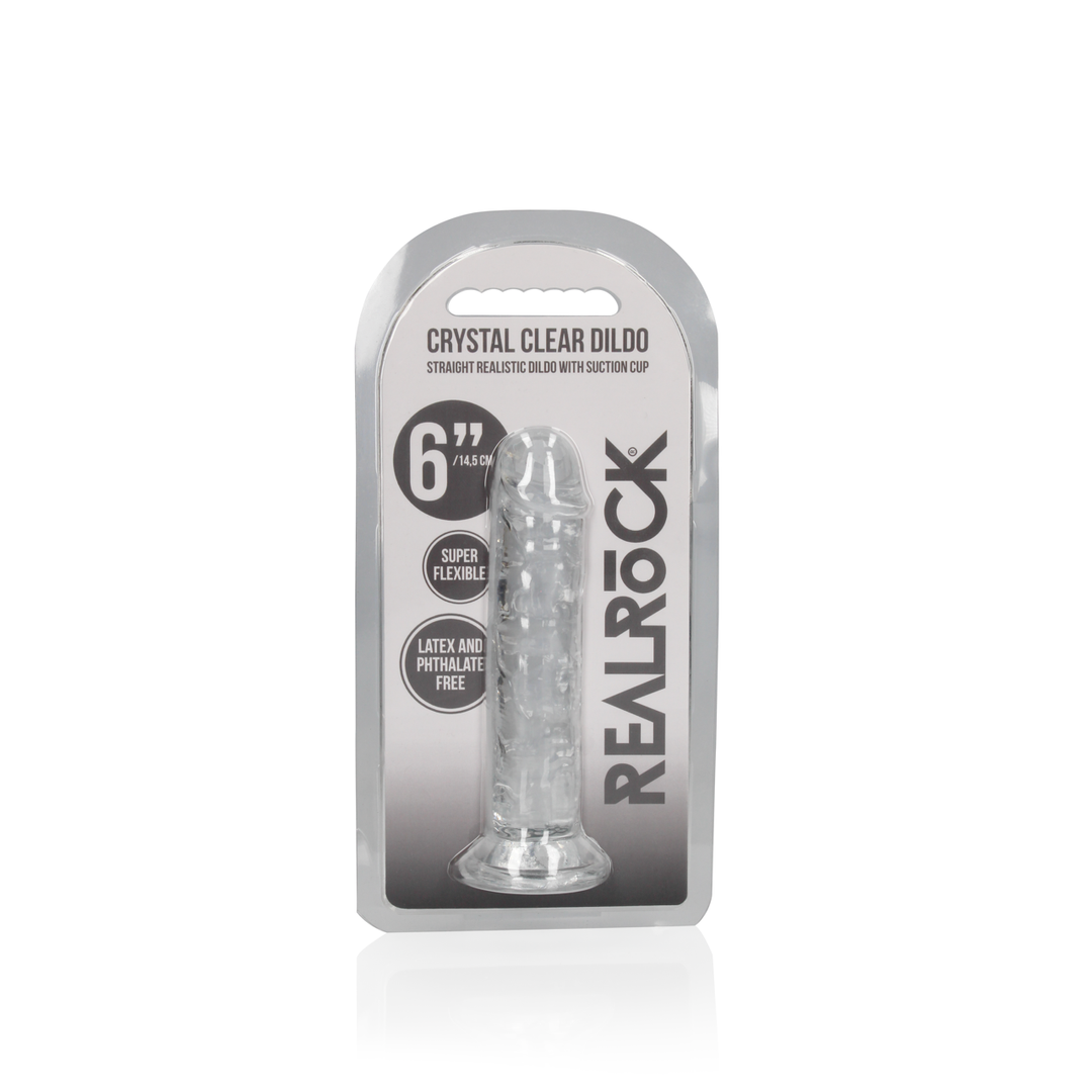 Straight Realistic Dildo with Suction Cup - 6'' / 14,5 2