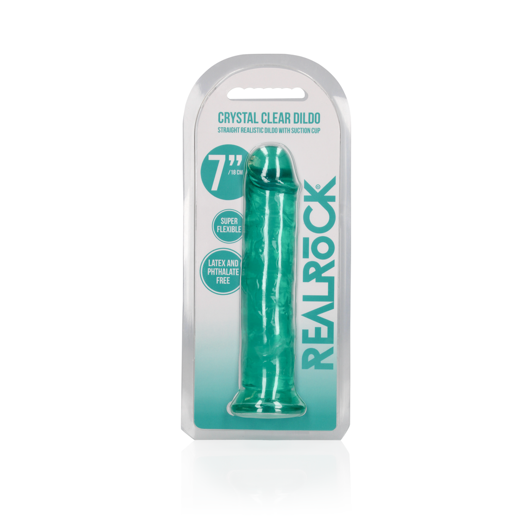 Straight Realistic Dildo with Suction Cup - 7'' / 18 2