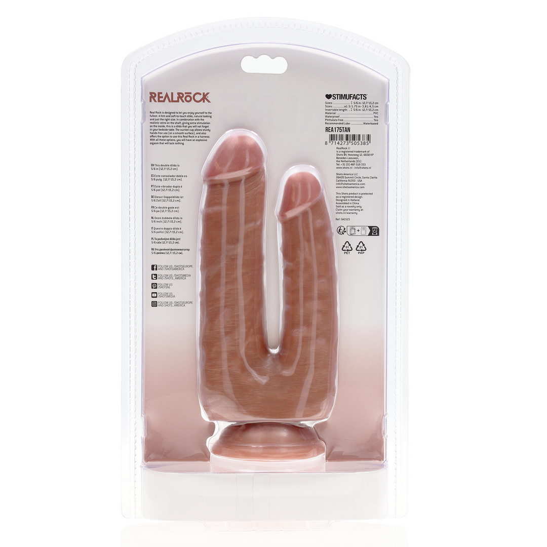 Double Trouble Dildo 5/6 - 12,7/15,2 cm - Tan 3