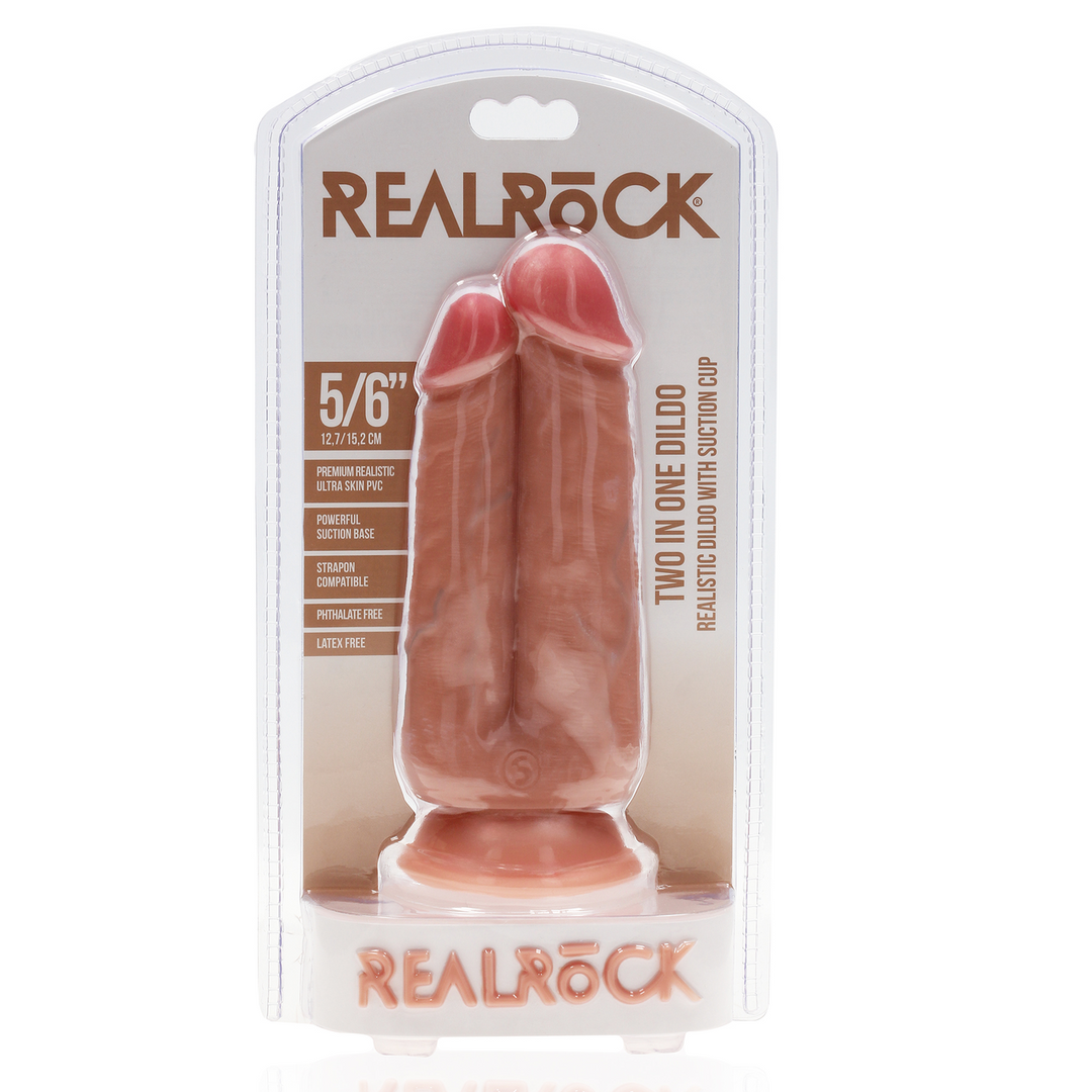 Two in One Dildo 5/6 - 12,7/15,2 cm - Flesh 2
