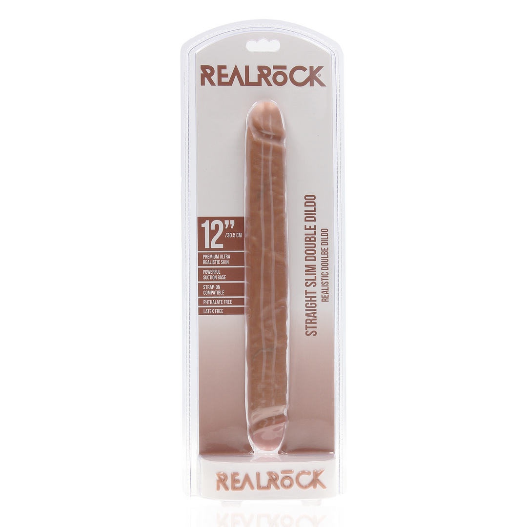 Slim Double Ended Dong 12 / 30,5 cm - Tan 2