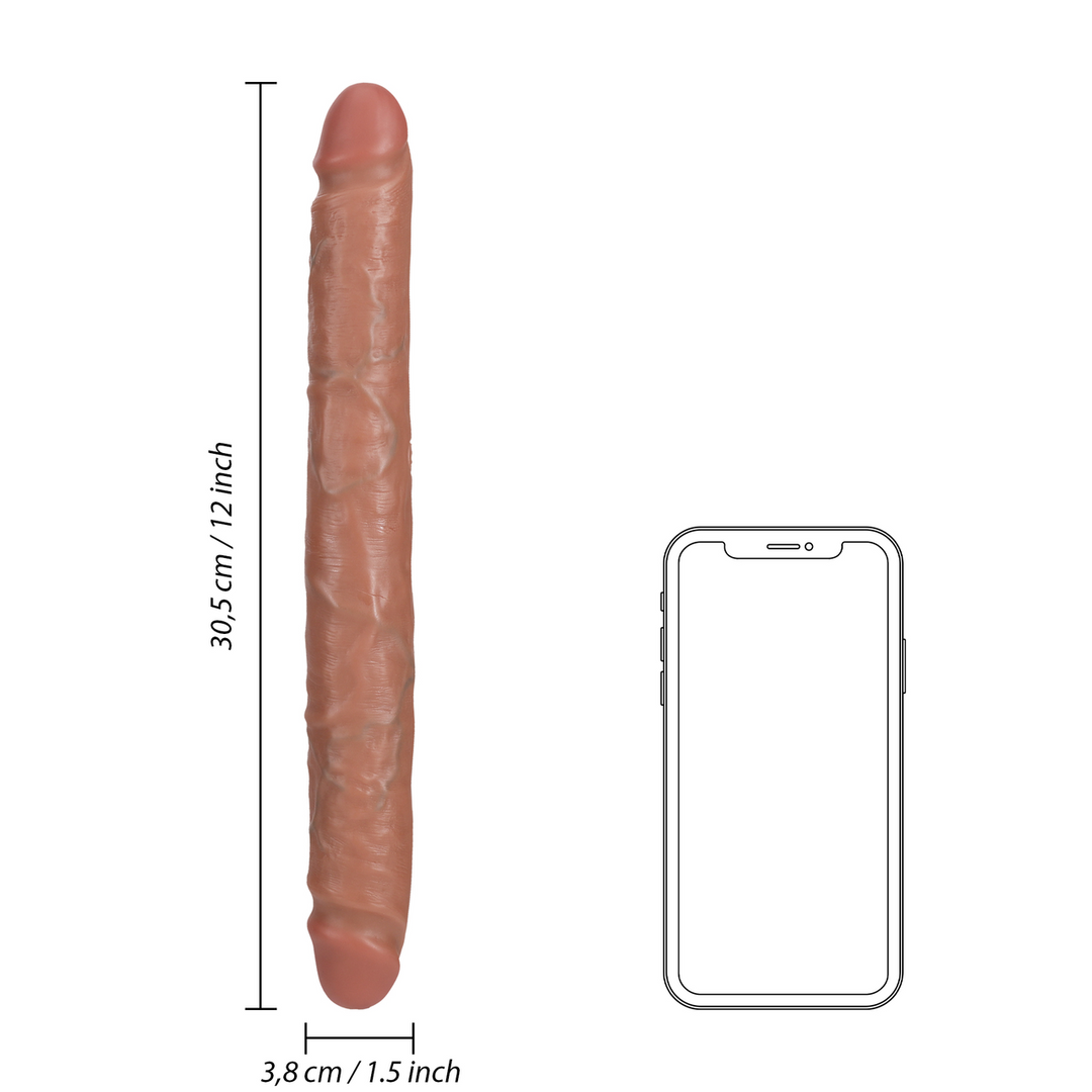 Slim Double Ended Dong 12 / 30,5 cm - Tan 6