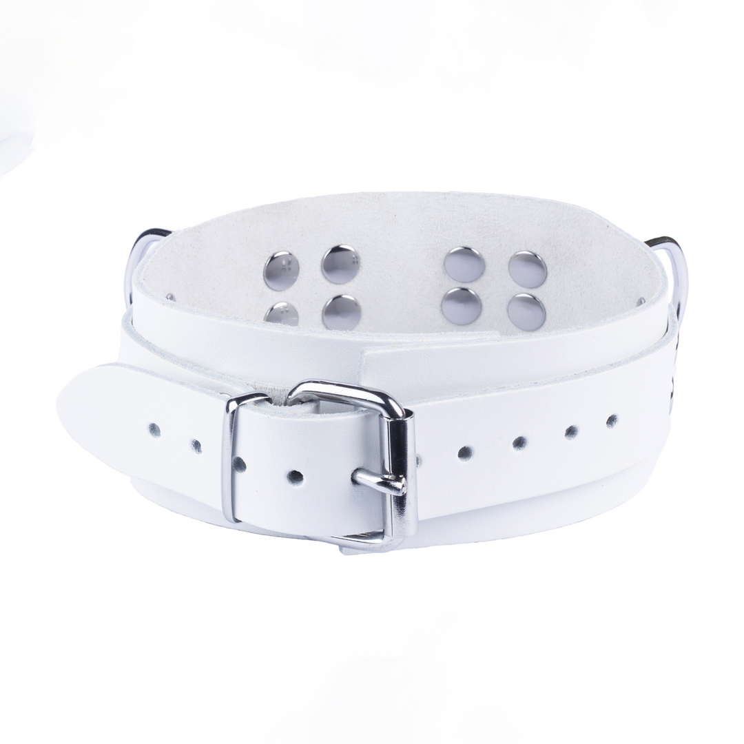 Ultra Leather Necklace - White 2